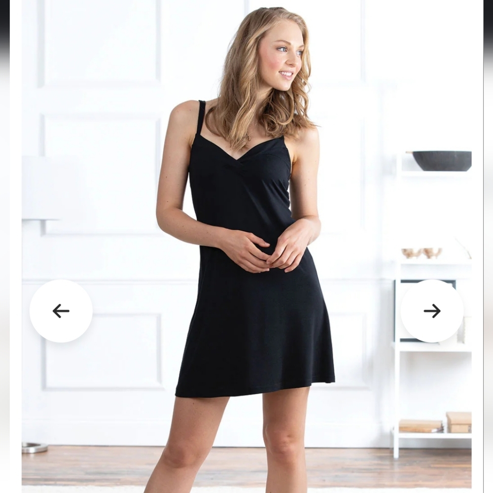 Women's Black Sleepwear Chemise S